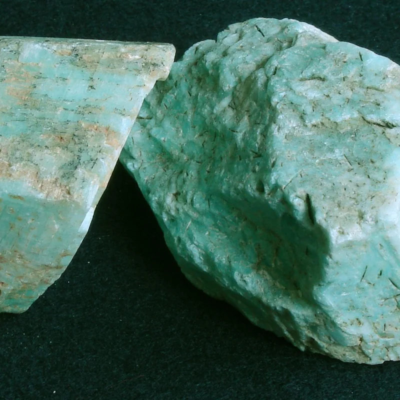Amazonite natural stone close-up