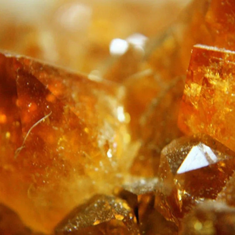 Citrine natural stone close-up