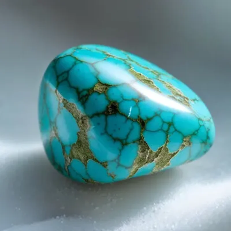 Turquoise natural stone close-up